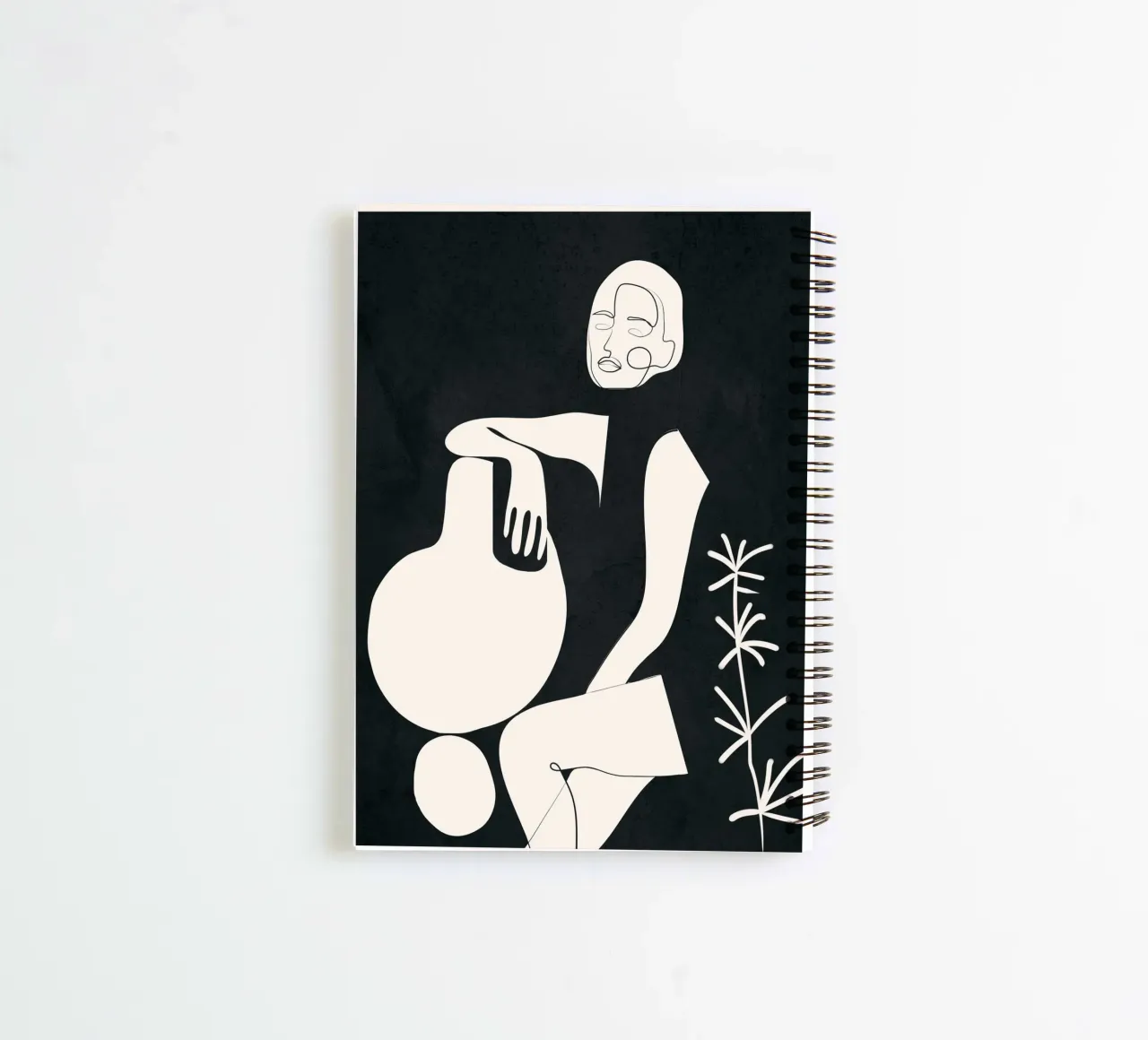 Composed Line Moment 08 spiral notebook by Nadjaa