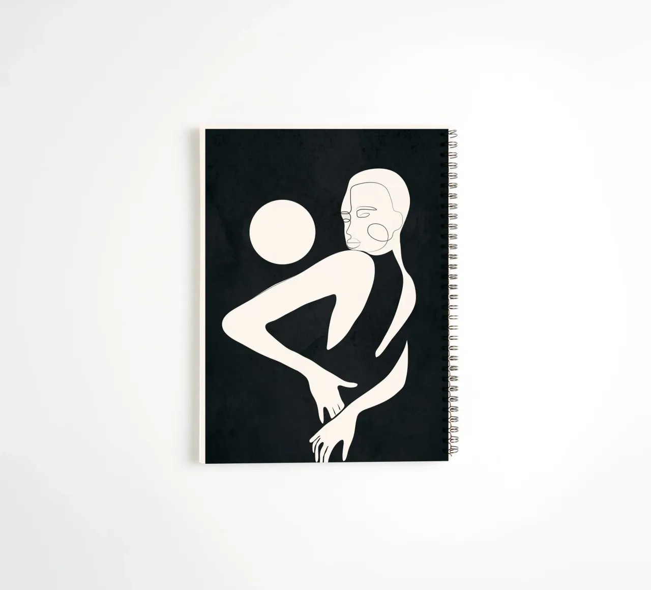 Composed Line Moment 12 spiral notebook by Nadjaa