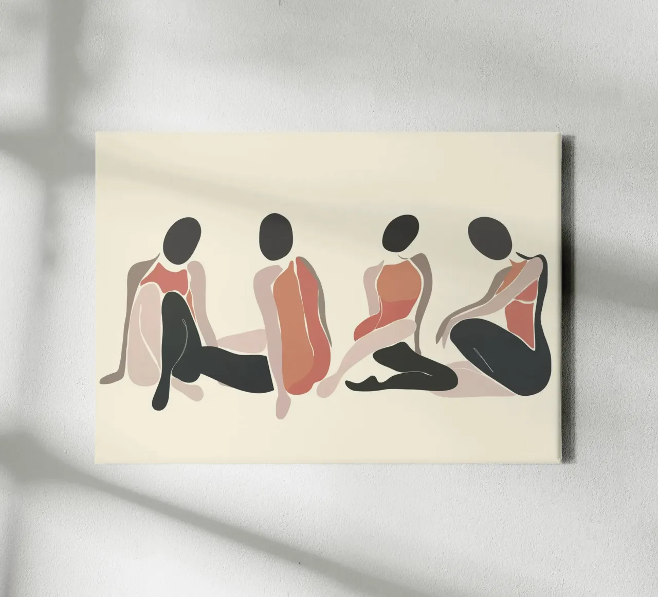 Woman Forms tela con Cornice a cassetta da Nadjaa