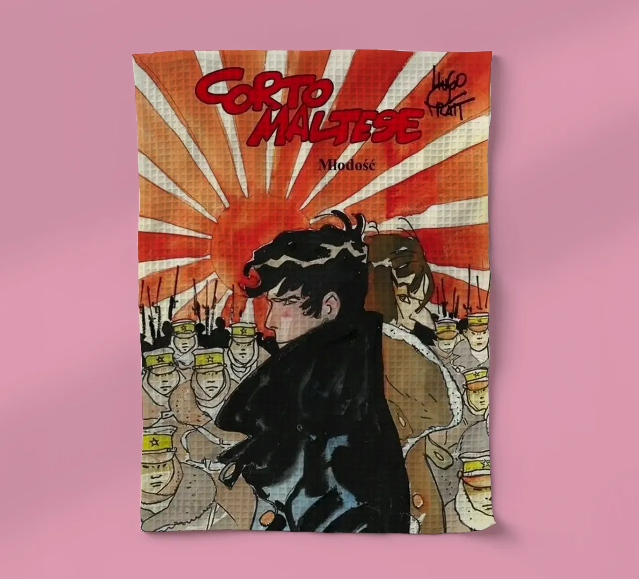 Maltais et Raspoutine par Hugo Pratt torchon de MIa_Dispath