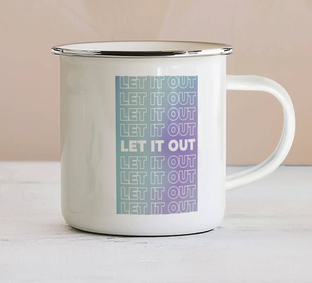 Motivational Quotes tazza in smalto da Dreamer10