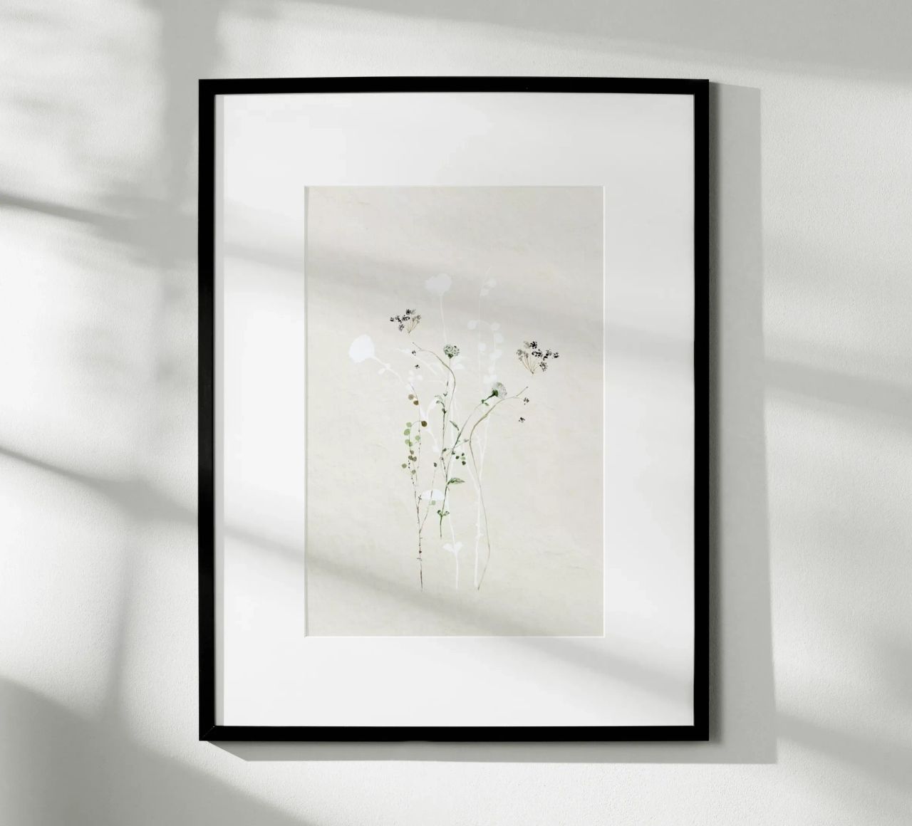 Japanese Ikebana 2 - Illustration Blüten mit Textur poster by Monika Strigel