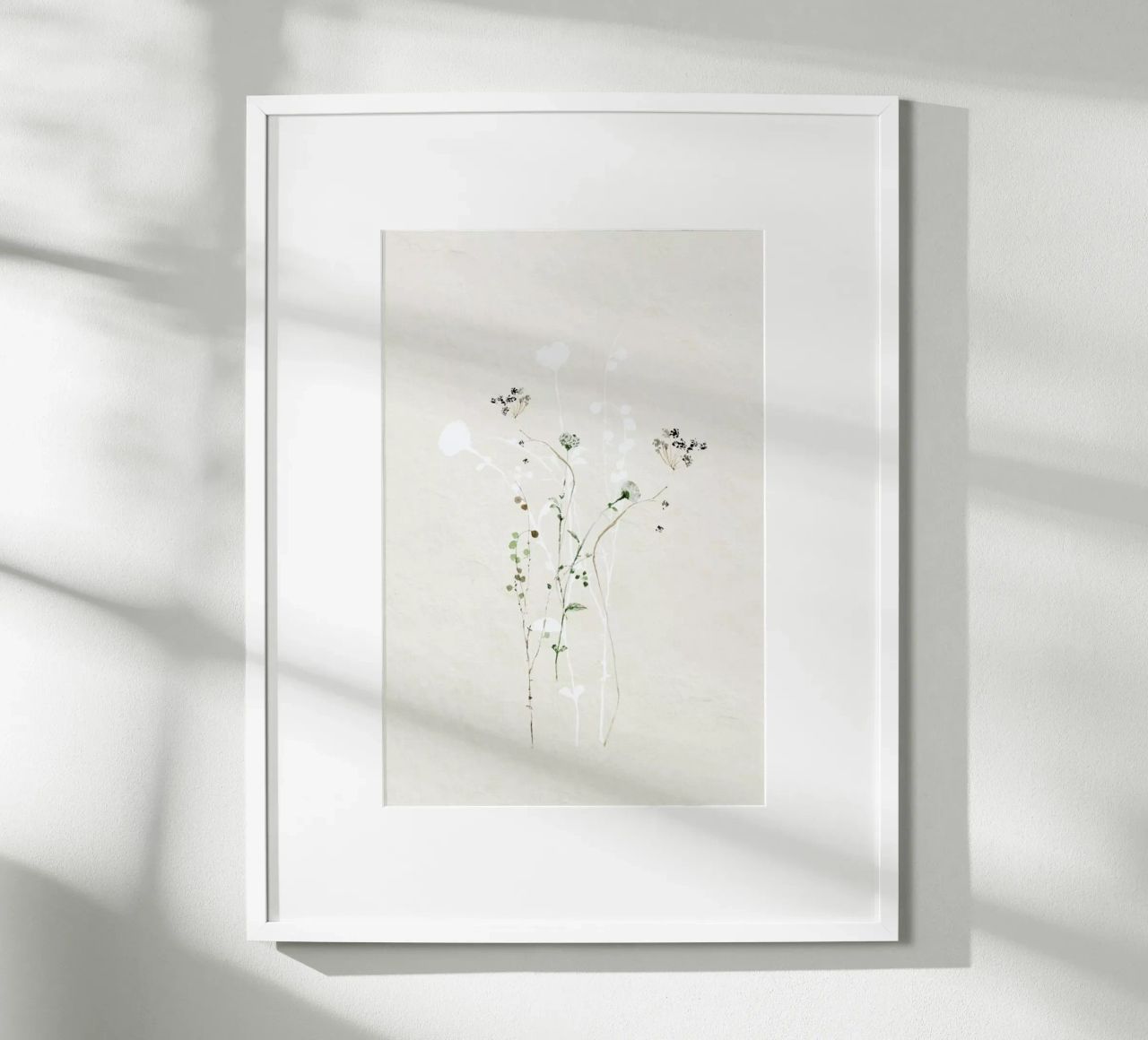 Japanese Ikebana 2 - Illustration Blüten mit Textur poster by Monika Strigel