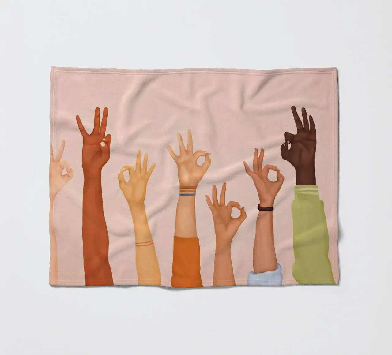 OK fleece blanket by Nadjaa