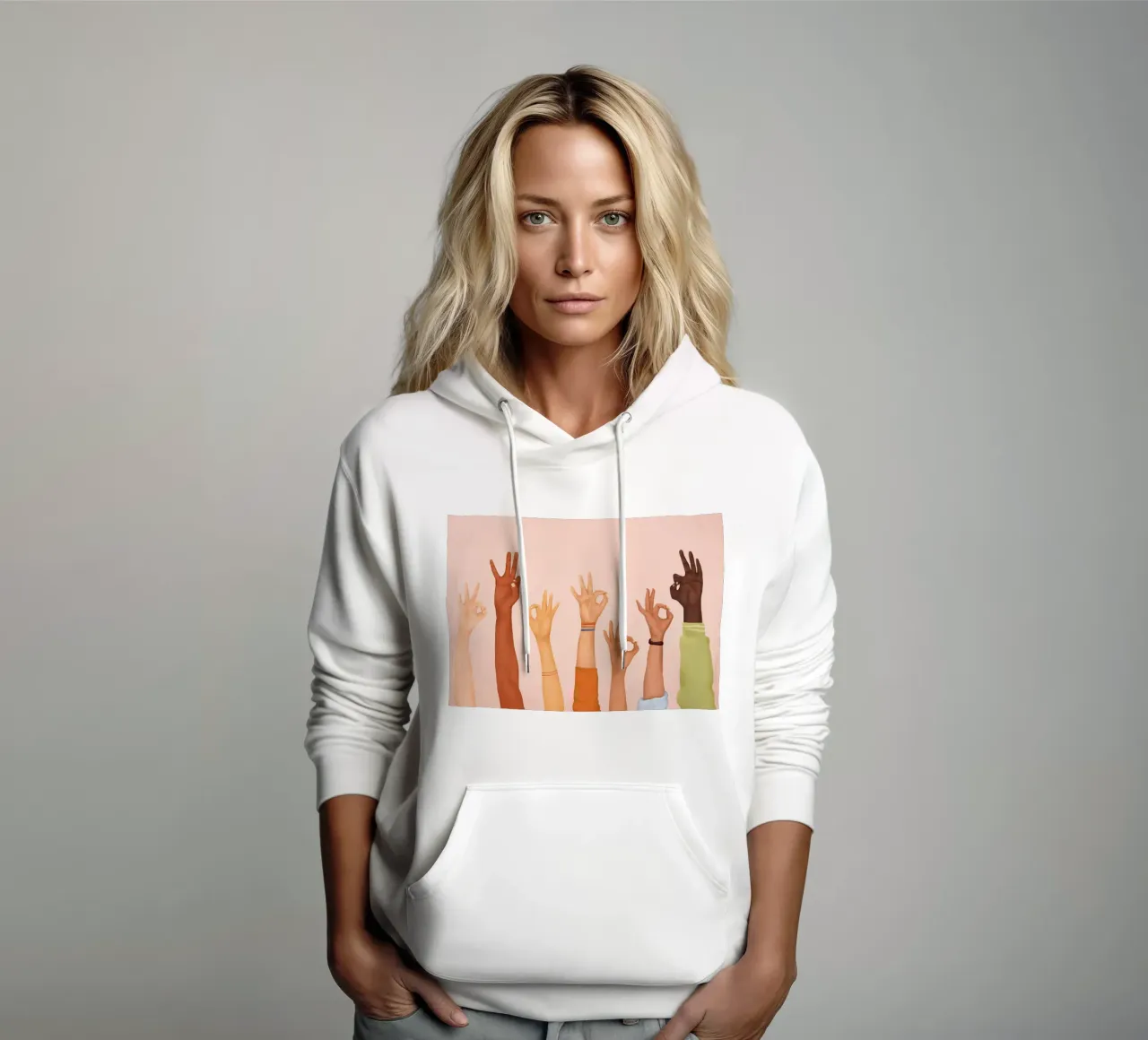 OK felpa con cappuccio da Nadjaa