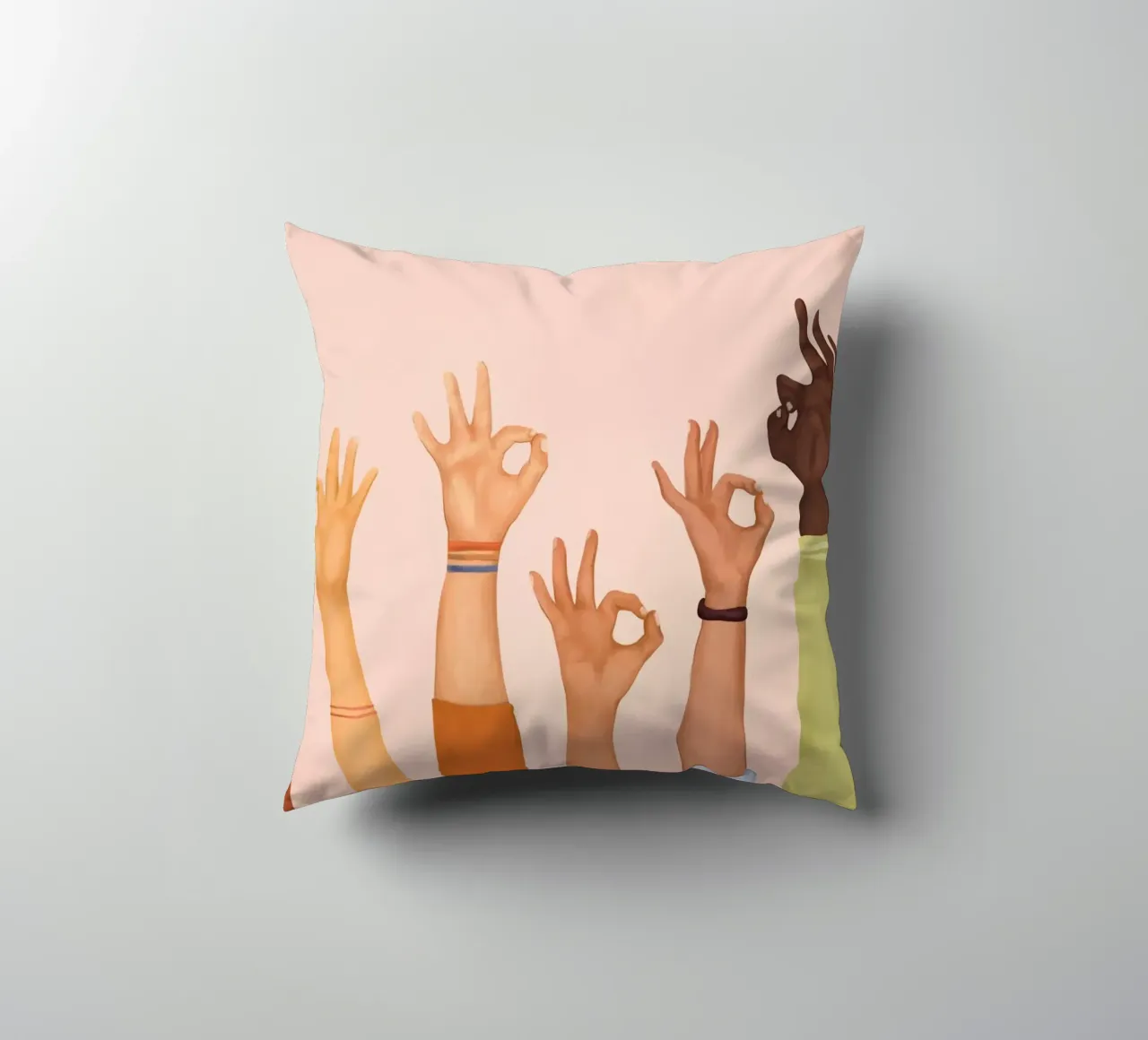 OK decorative cushion by Nadjaa