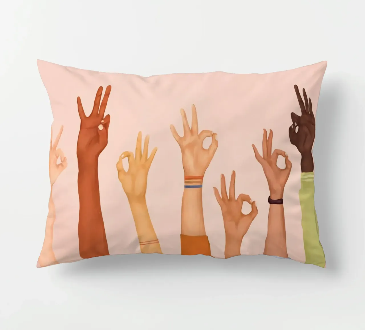 OK decorative cushion by Nadjaa