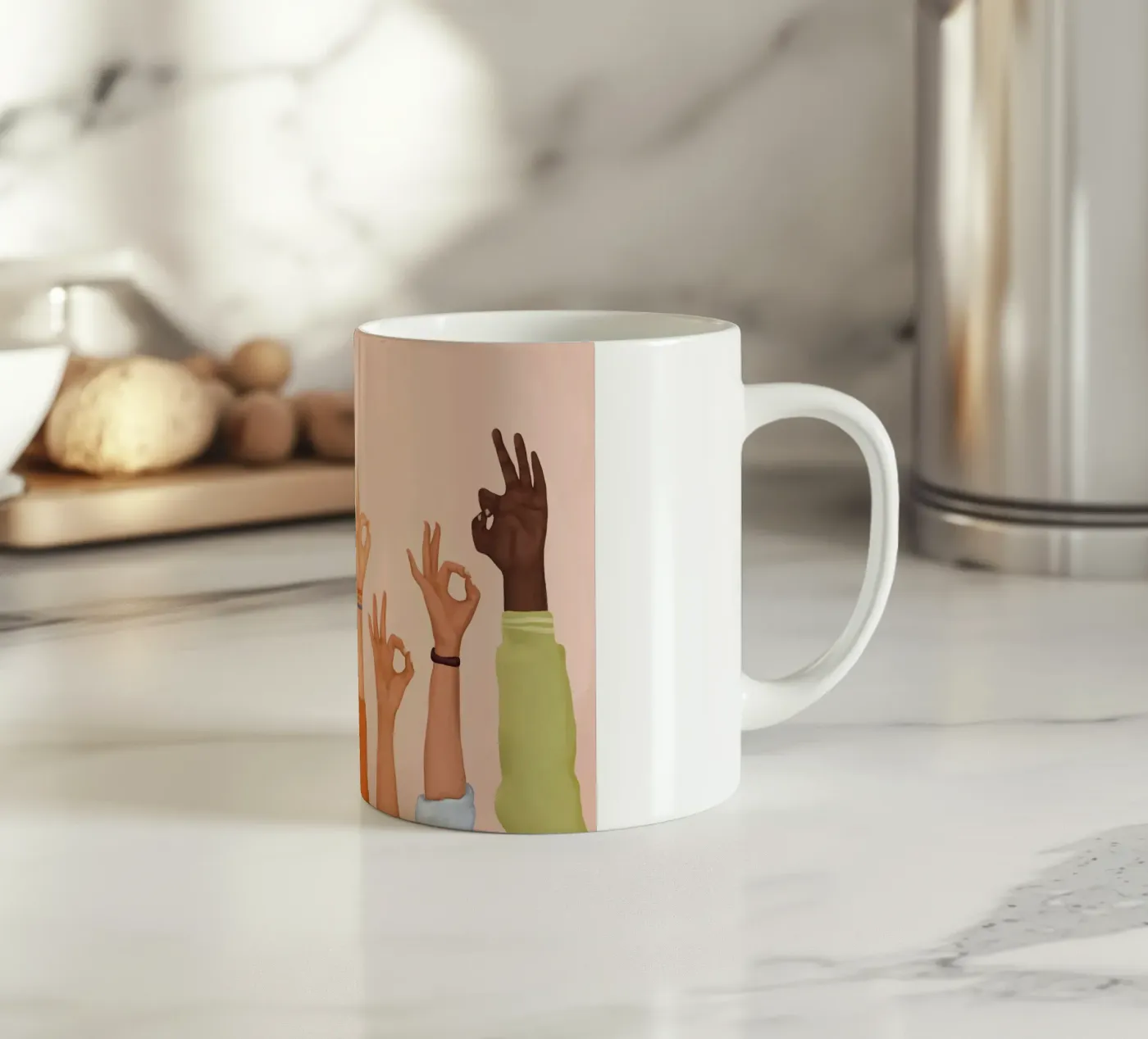 OK ceramic mug by Nadjaa