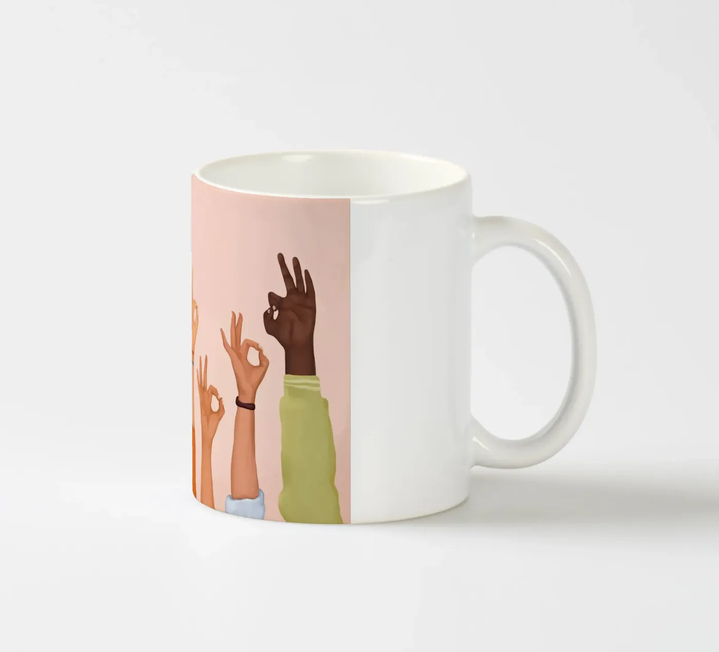 OK ceramic mug by Nadjaa