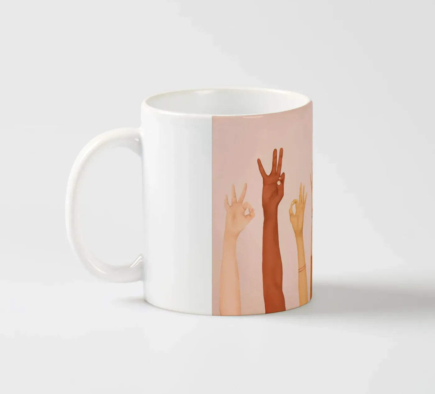 OK ceramic mug by Nadjaa