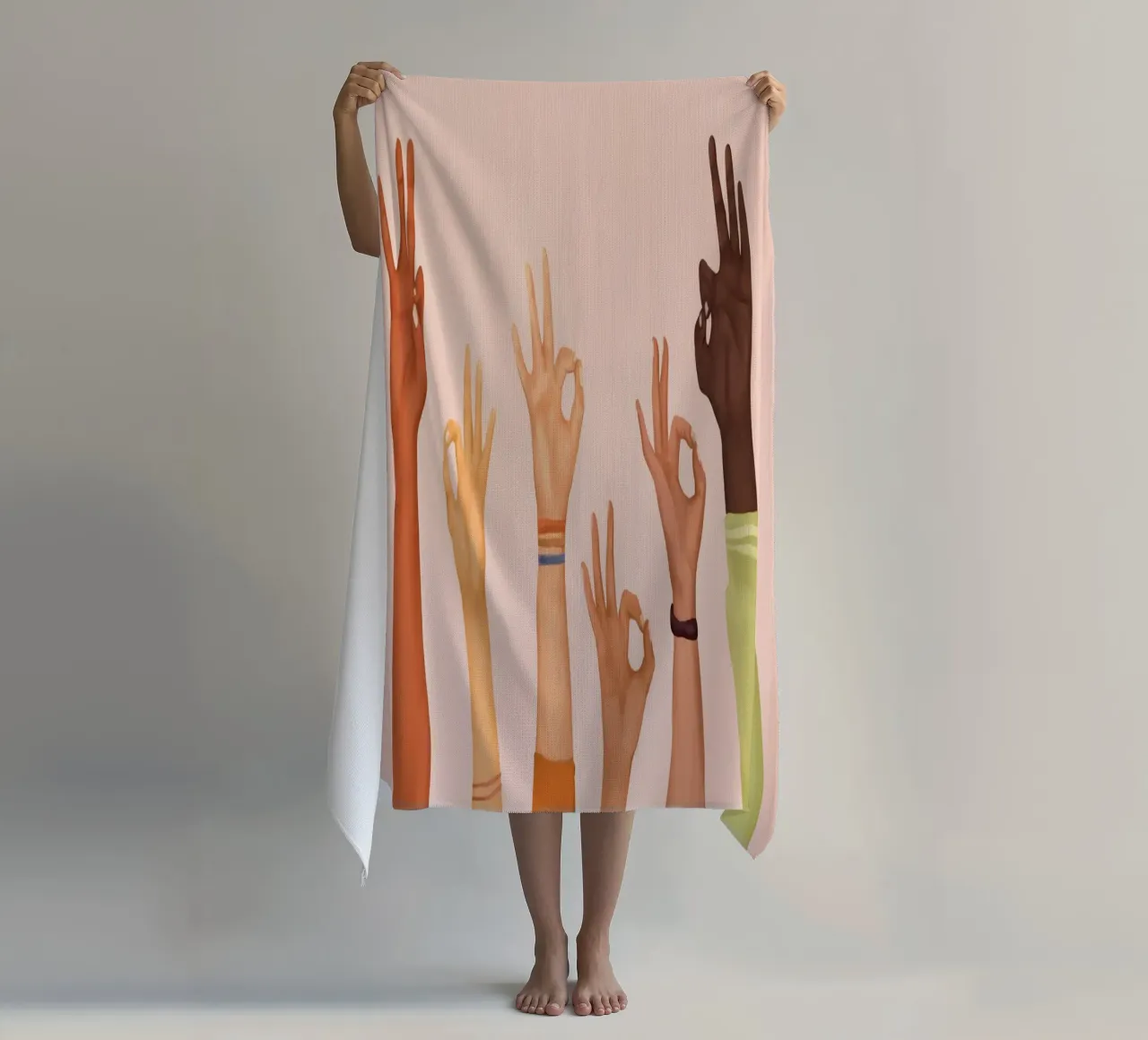 OK beach towel by Nadjaa
