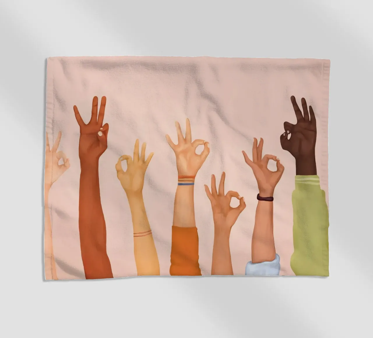 OK beach towel by Nadjaa