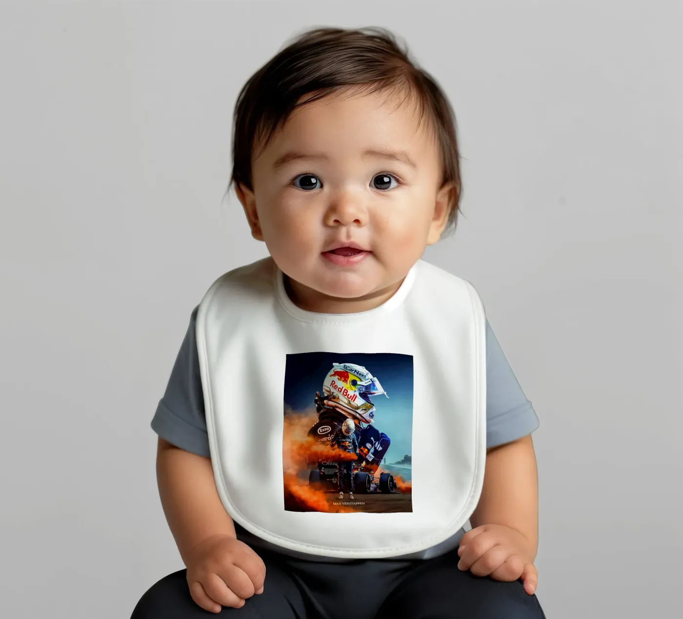 Max Verstappen bavaglino da Indah Creative