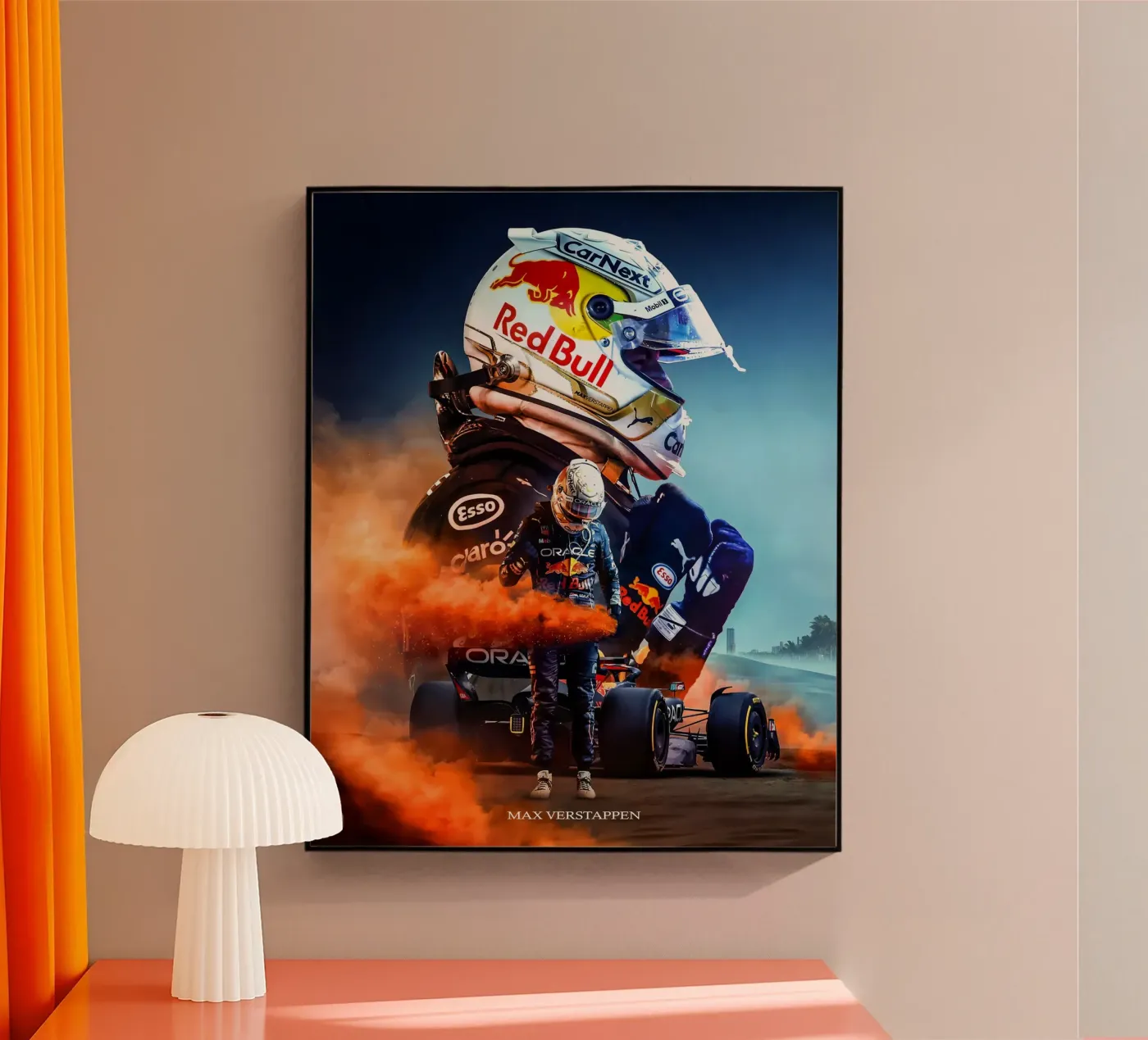 Max Verstappen acryl van Indah Creative