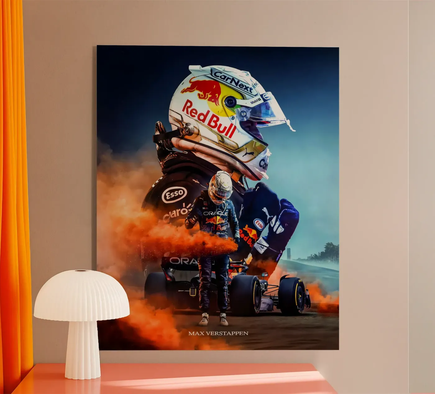 Max Verstappen acryl van Indah Creative