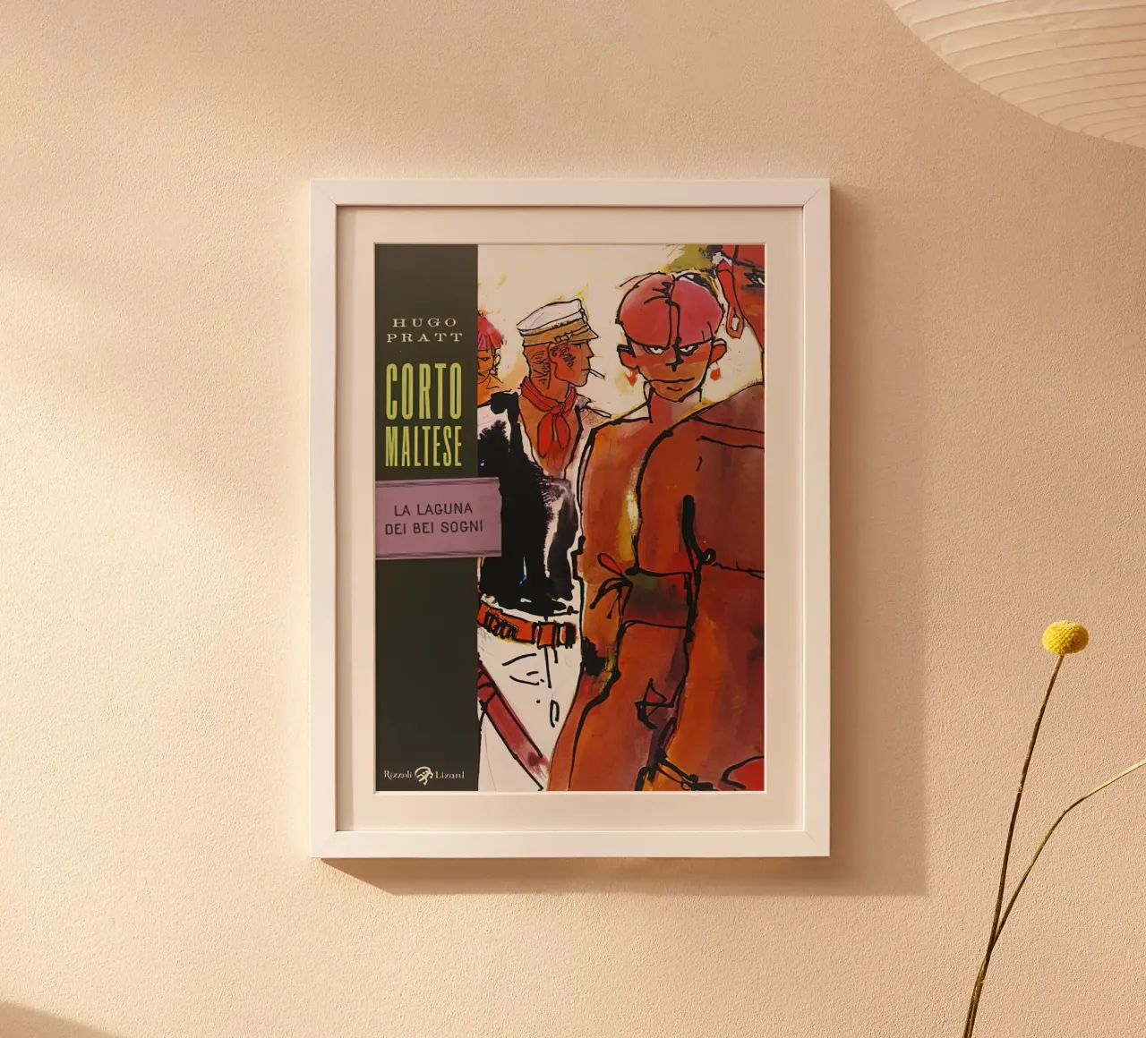 Maltese La laguna Dei Bei Sogni poster con telaio in legno da MIa_Dispath