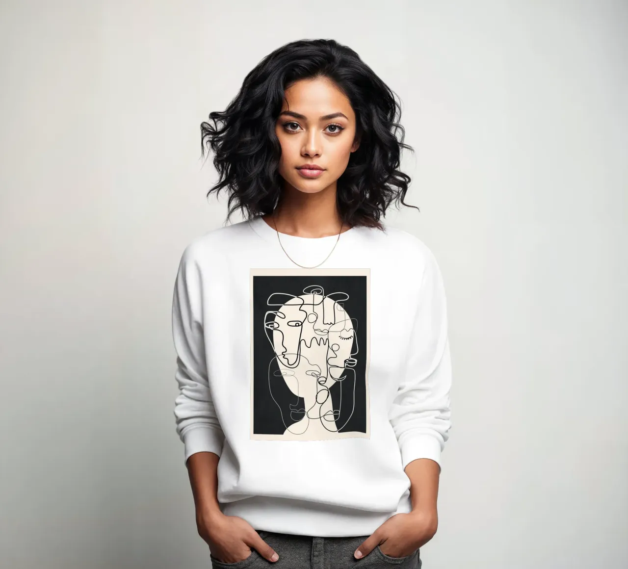 Undefined Thought Flow 1 Sweatshirt von Nadjaa