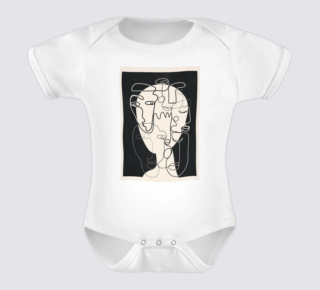 Undefined Thought Flow 1 body neonato maniche corte da Nadjaa