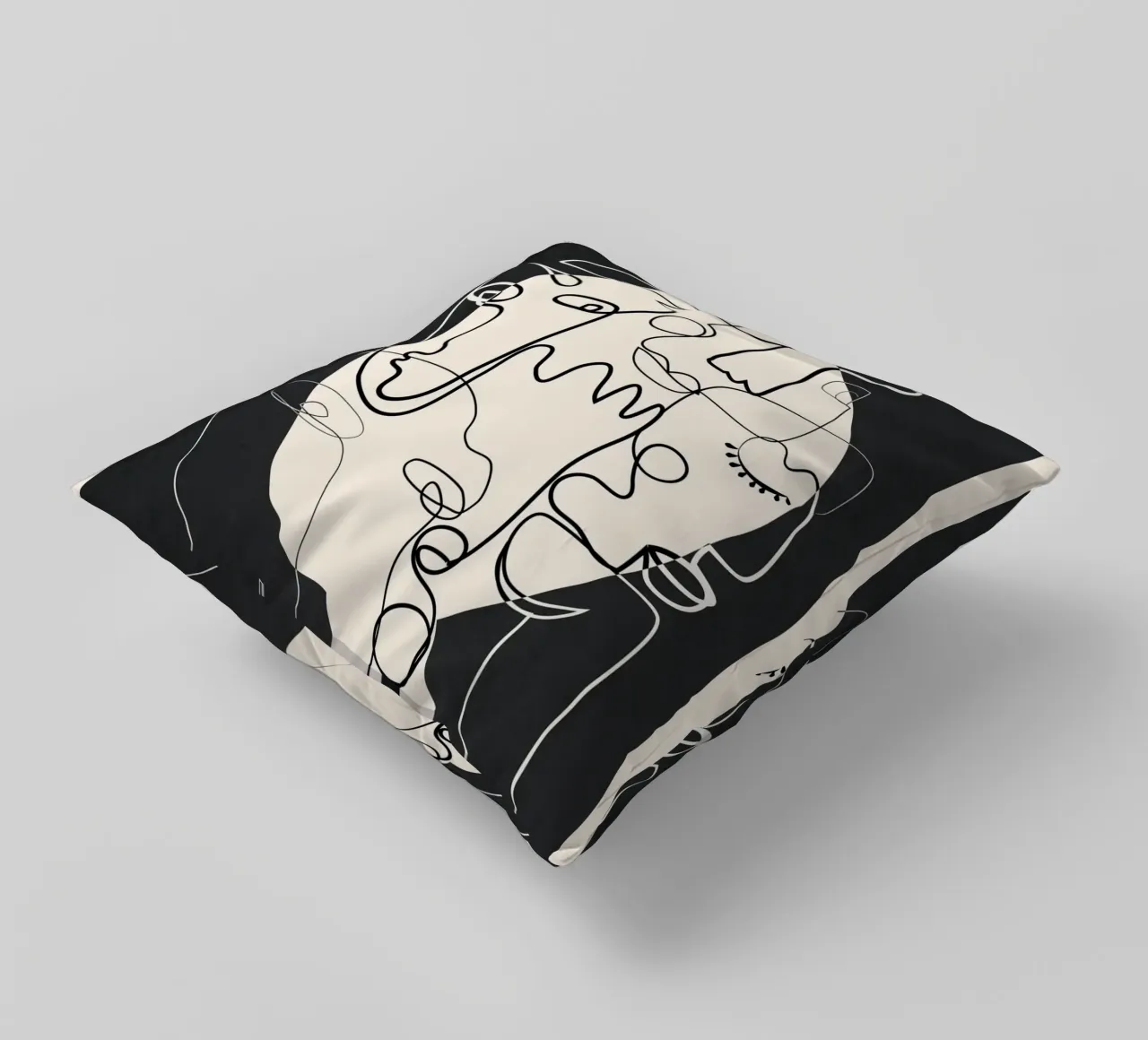 Undefined Thought Flow 1 Kissen von Nadjaa