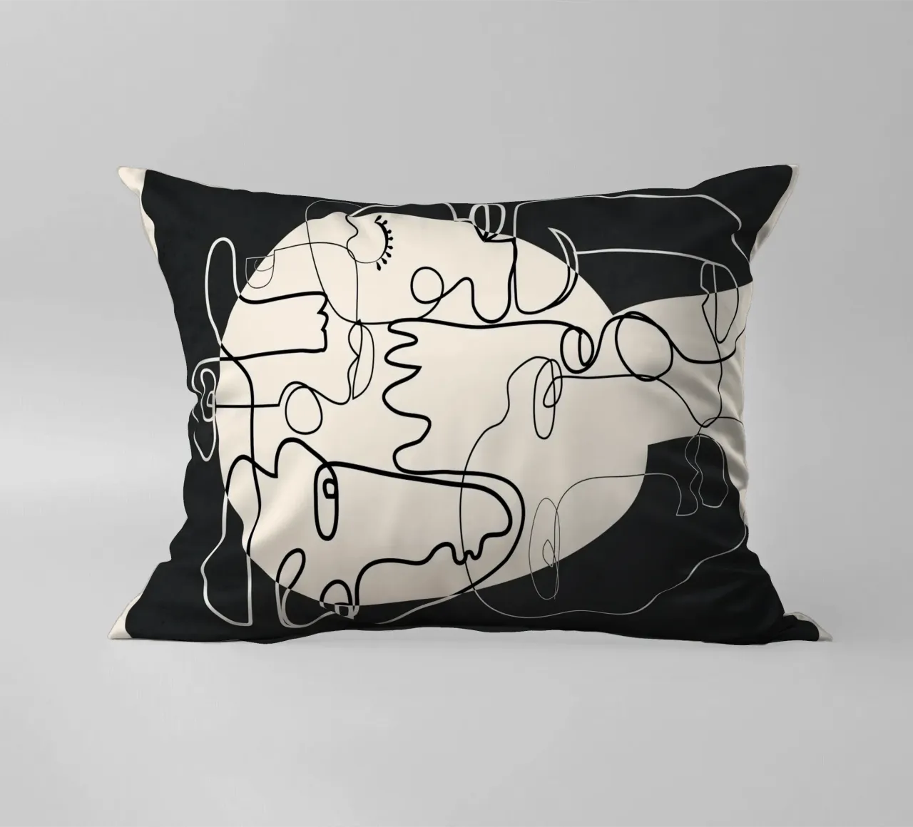 Undefined Thought Flow 1 Kissen von Nadjaa