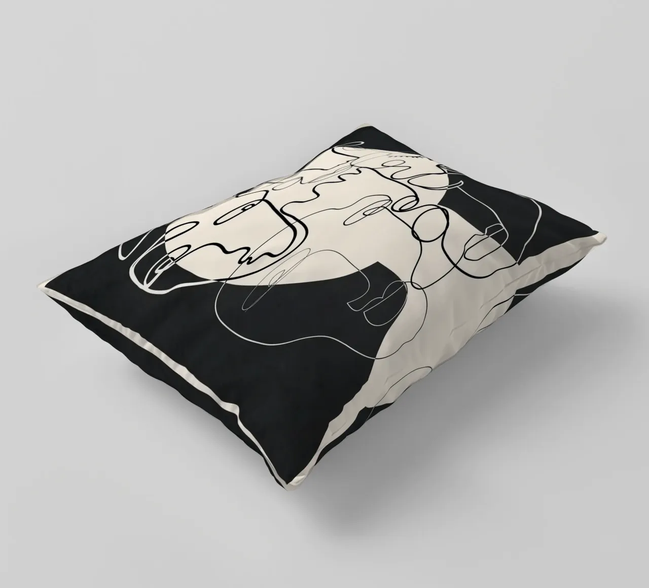 Undefined Thought Flow 1 Kissen von Nadjaa