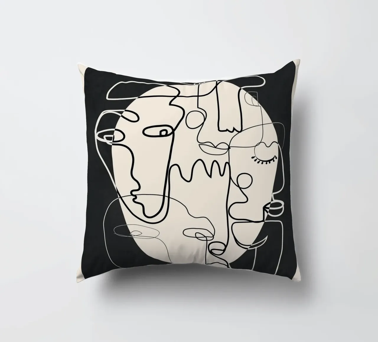 Undefined Thought Flow 1 Kissen von Nadjaa