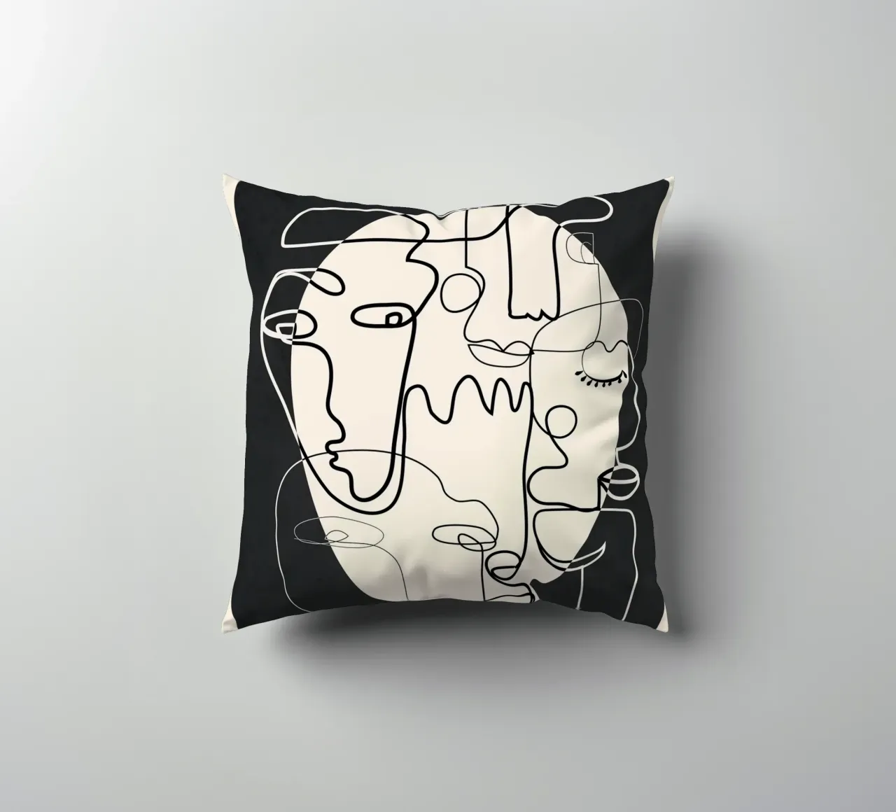 Undefined Thought Flow 1 Kissen von Nadjaa