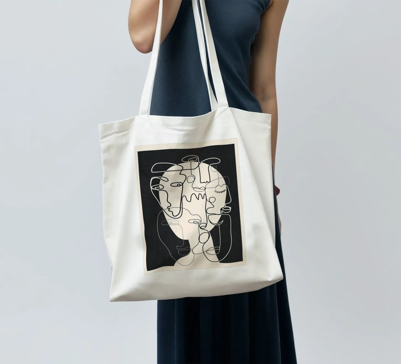 Undefined Thought Flow 1 borsa in juta da Nadjaa