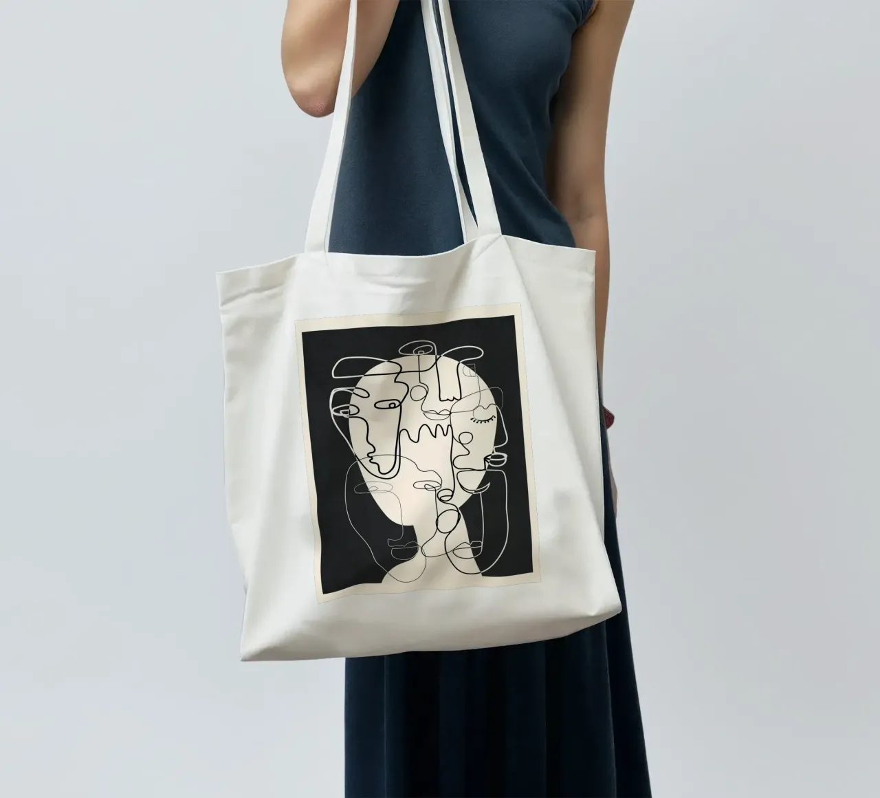 Undefined Thought Flow 1 borsa in juta da Nadjaa