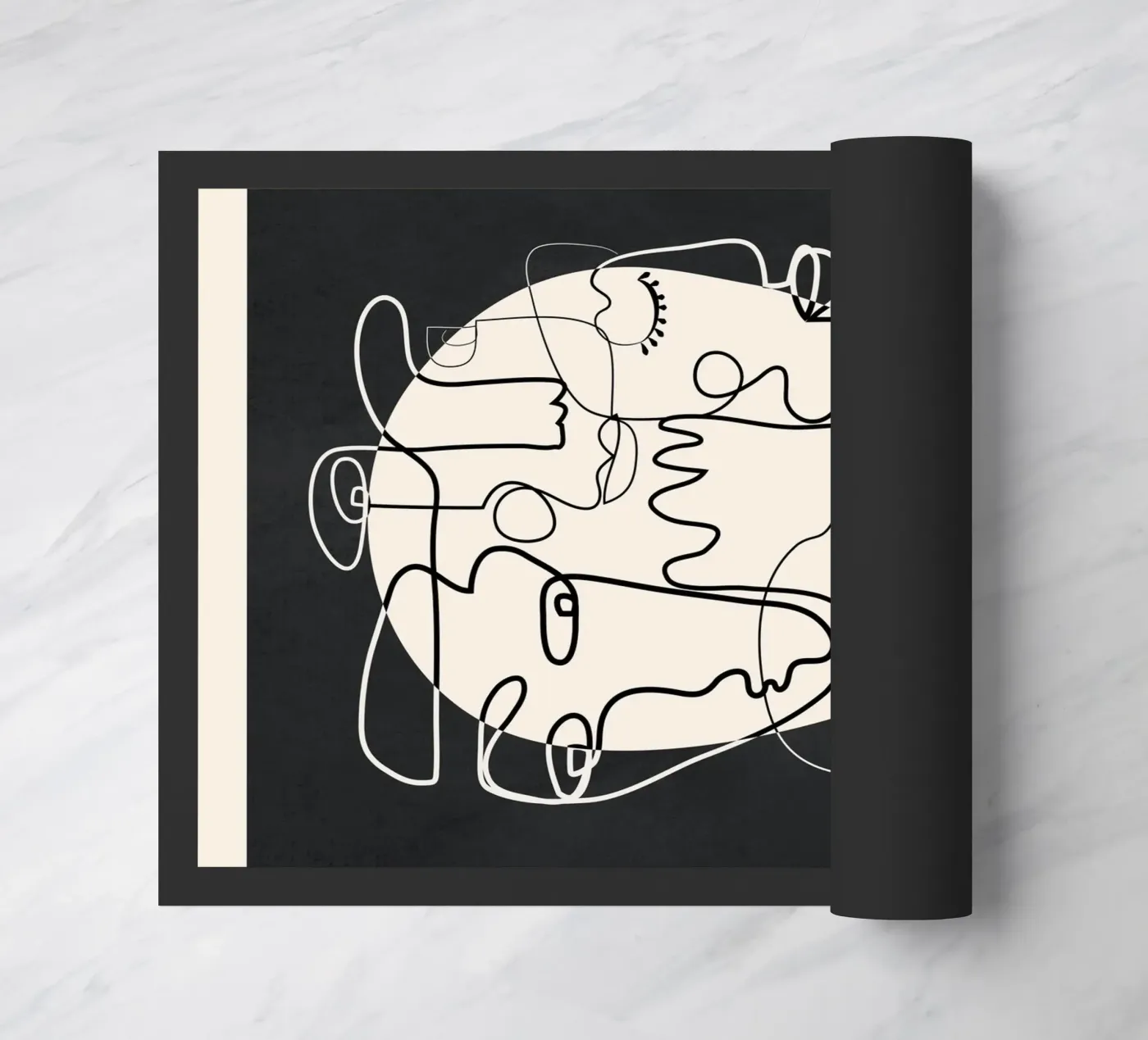 Undefined Thought Flow 1 deurmat van Nadjaa