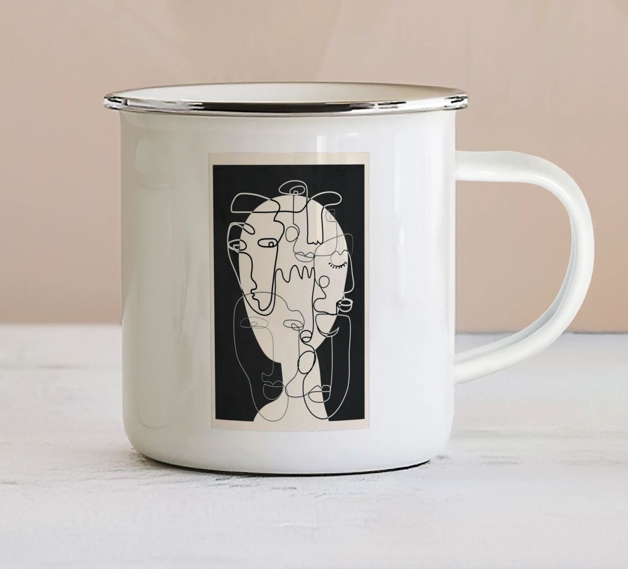 Undefined Thought Flow 1 tazza in smalto da Nadjaa