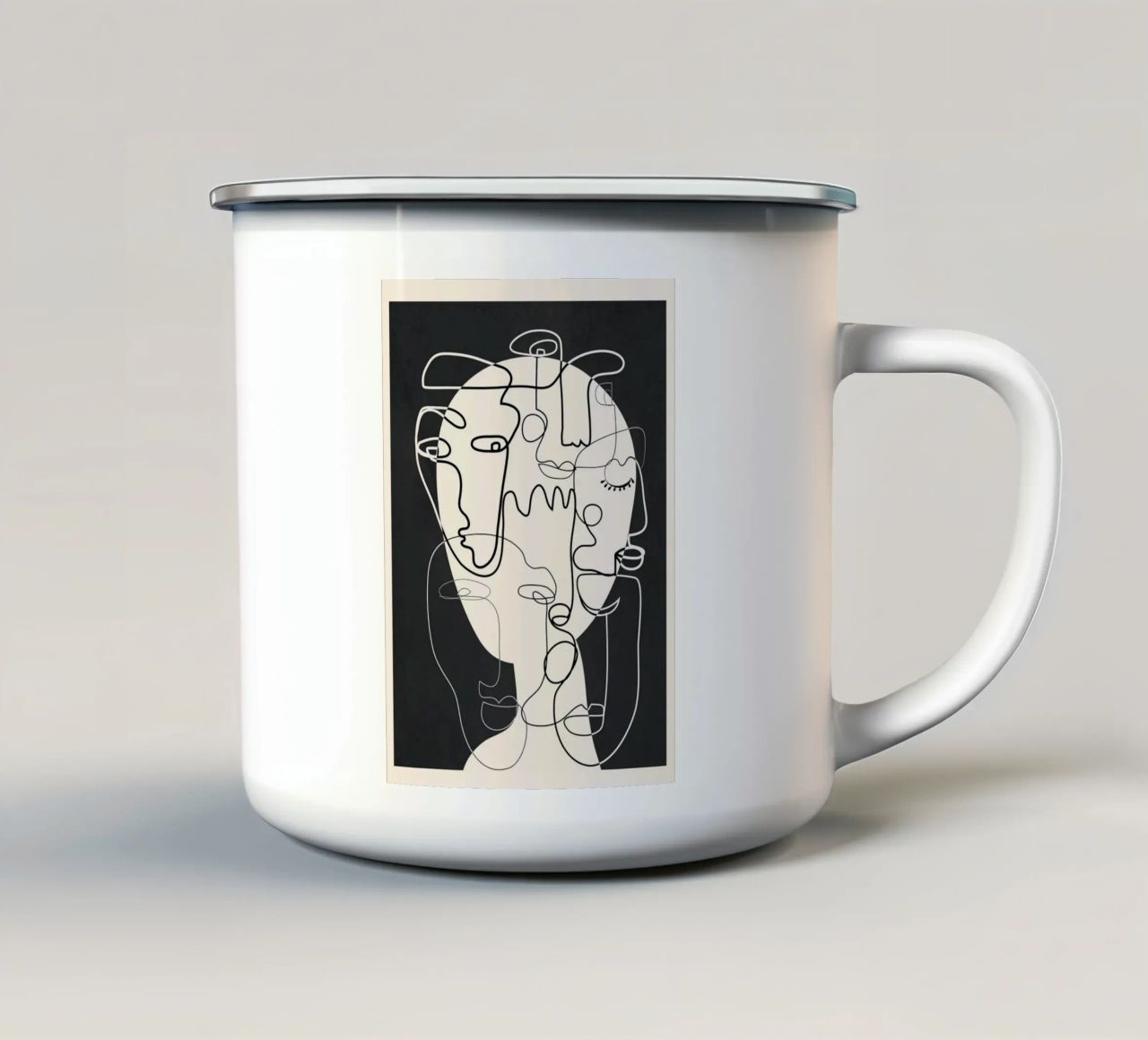 Undefined Thought Flow 1 tazza in smalto da Nadjaa