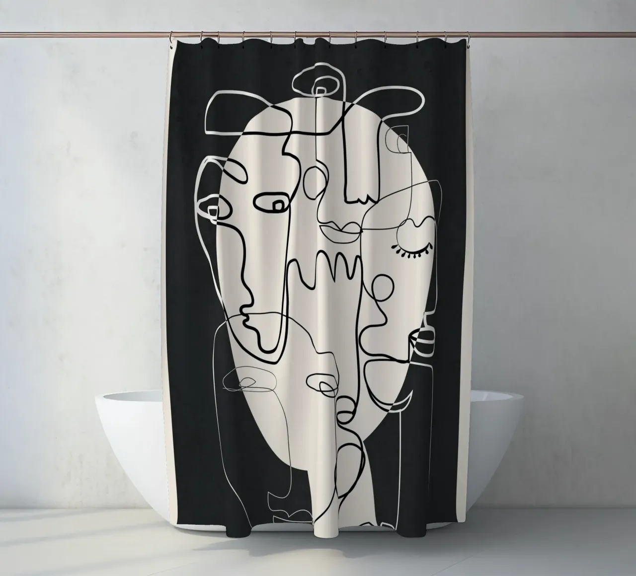 Undefined Thought Flow 1 tenda da doccia da Nadjaa