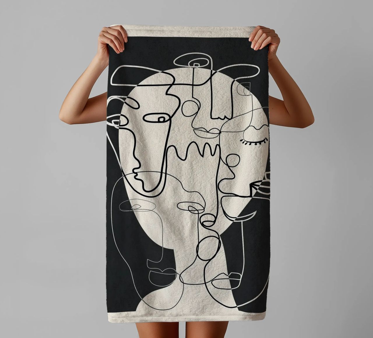 Undefined Thought Flow 1 asciugamano da bagno da Nadjaa