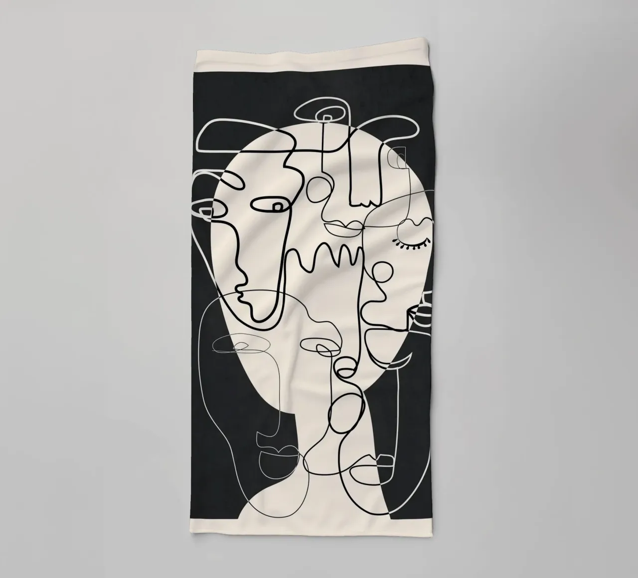 Undefined Thought Flow 1 Handtuch von Nadjaa