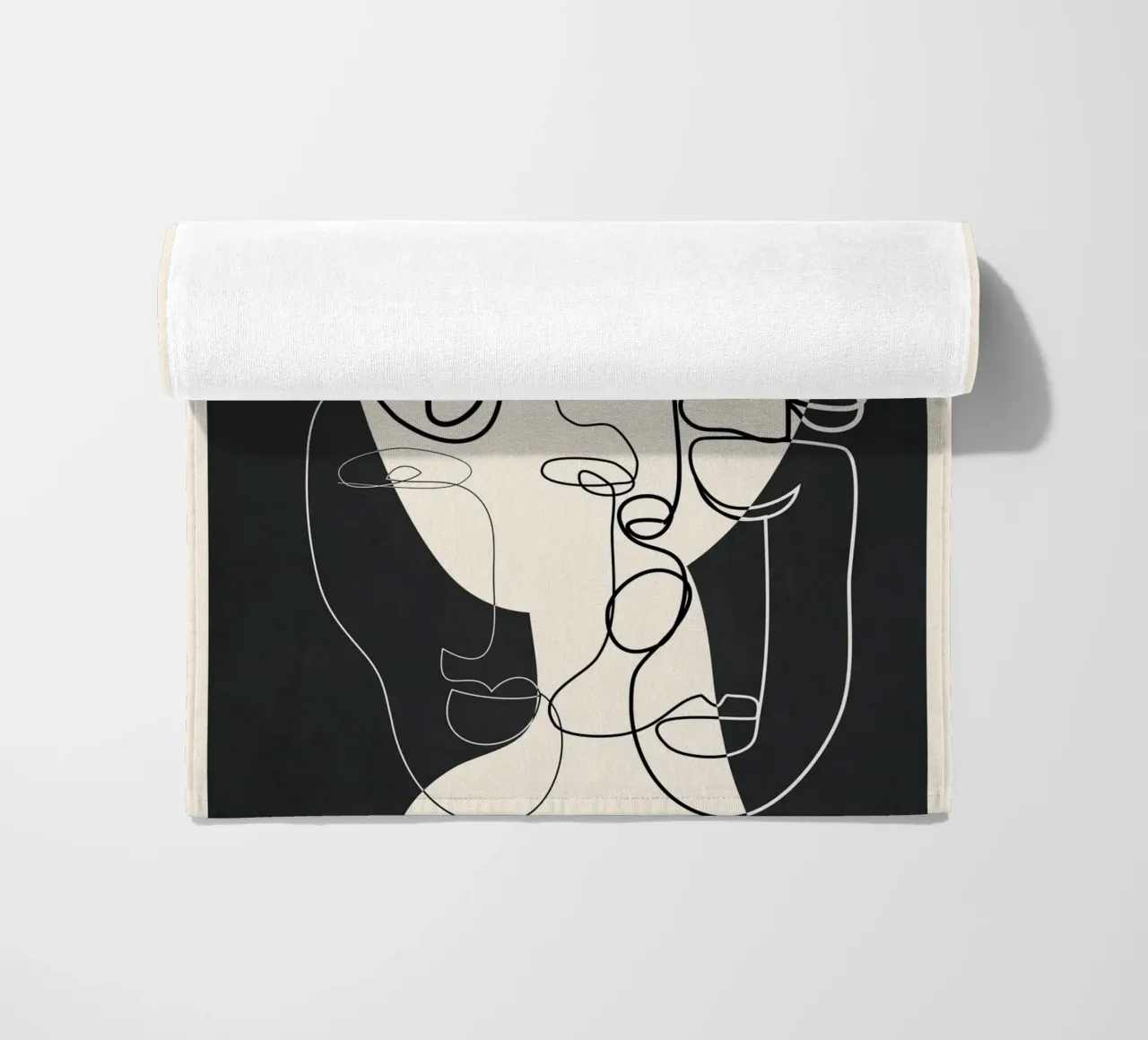 Undefined Thought Flow 1 serviette de plage de Nadjaa