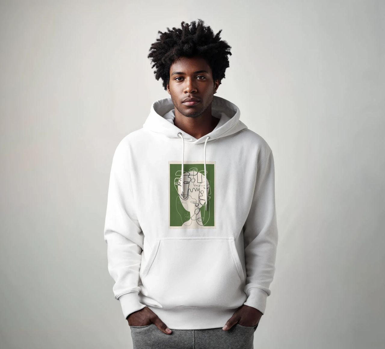 Undefined Thought Flow 2 felpa con cappuccio da Nadjaa