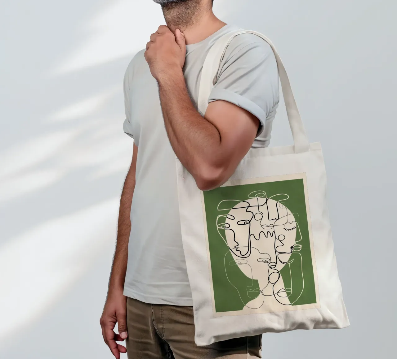 Undefined Thought Flow 2 borsa in juta da Nadjaa