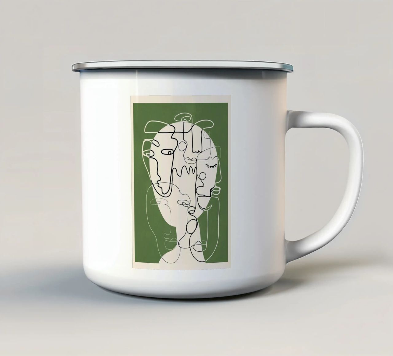 Undefined Thought Flow 2 tazza in smalto da Nadjaa