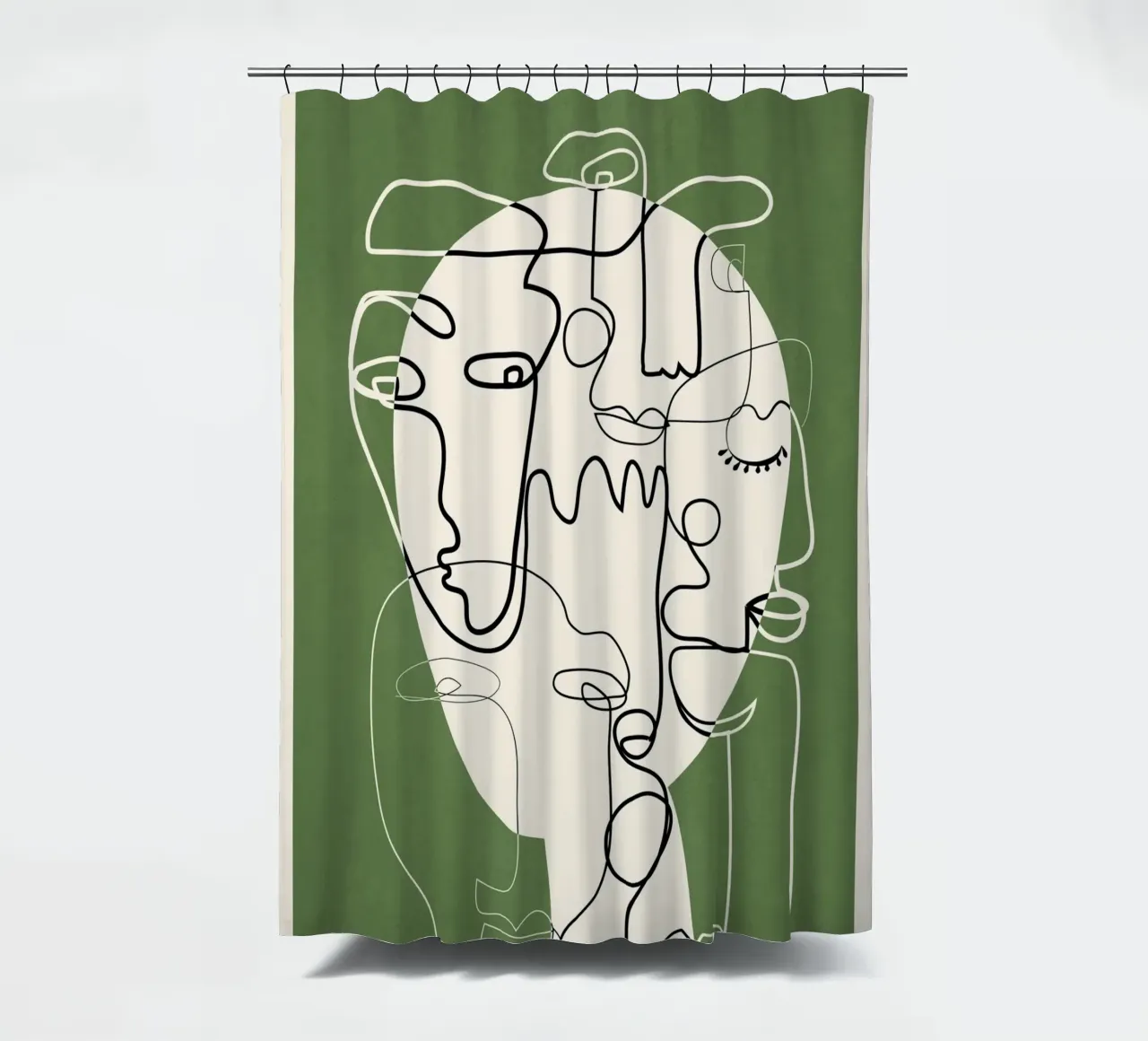 Undefined Thought Flow 2 Duschvorhang von Nadjaa
