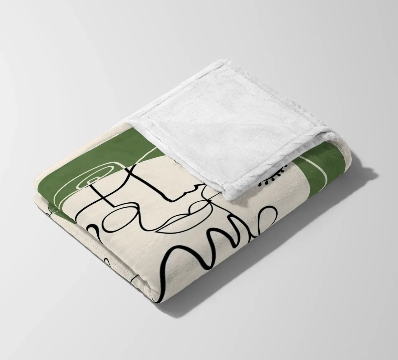 Undefined Thought Flow 2 fleece blanket by Nadjaa