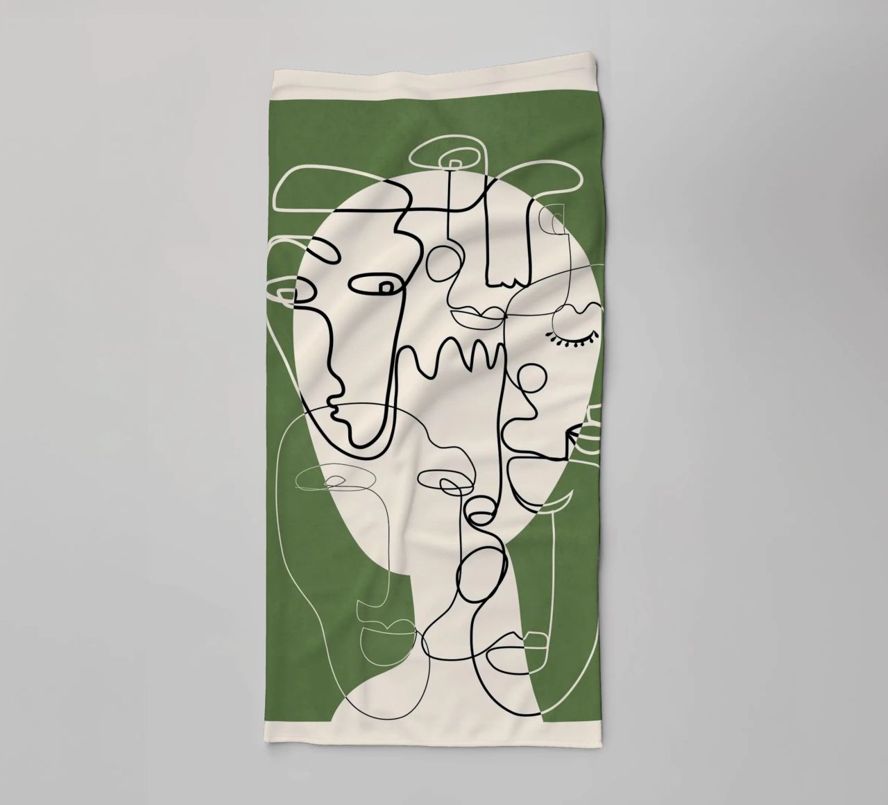 Undefined Thought Flow 2 badhanddoek van Nadjaa