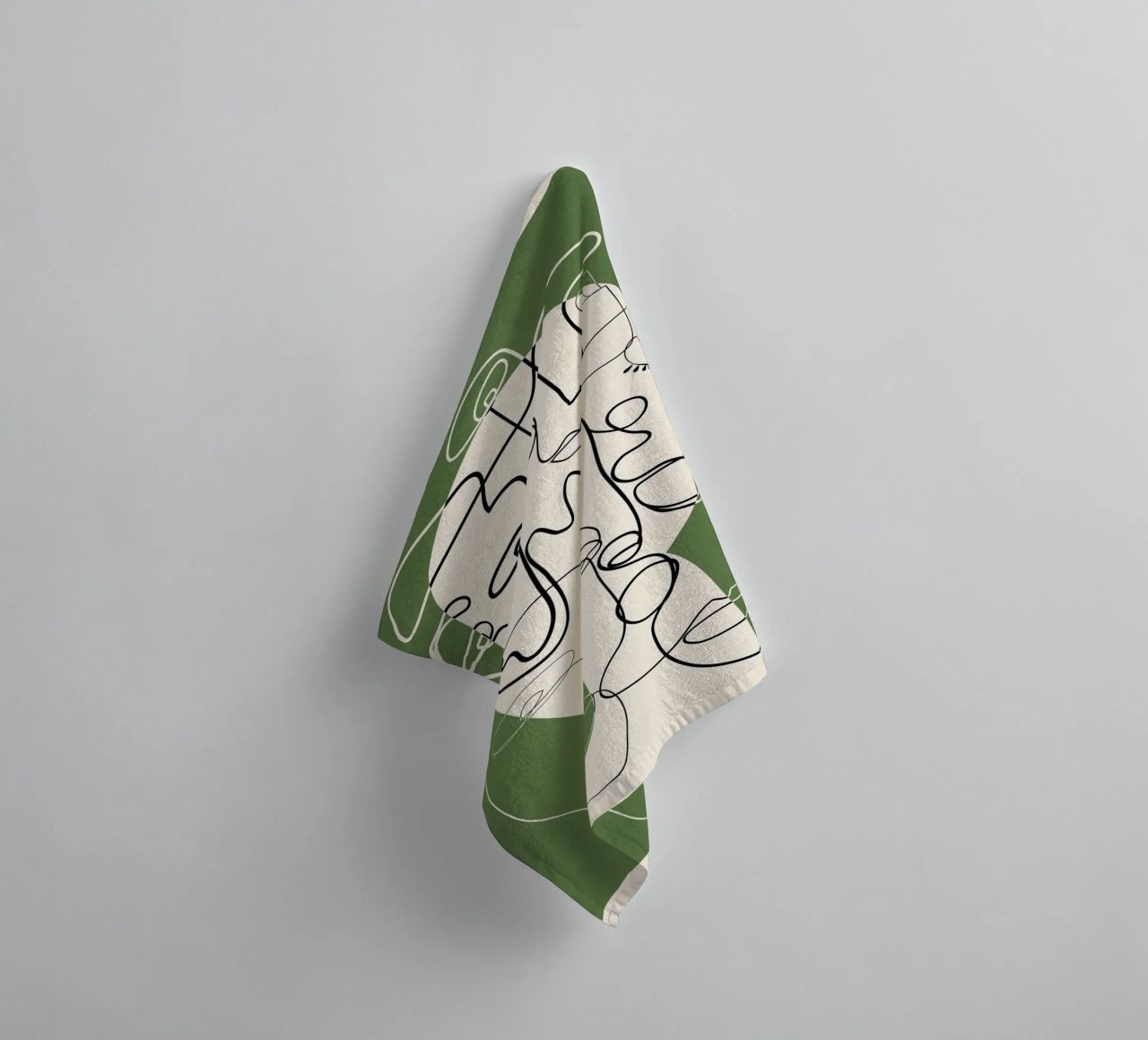 Undefined Thought Flow 2 badhanddoek van Nadjaa