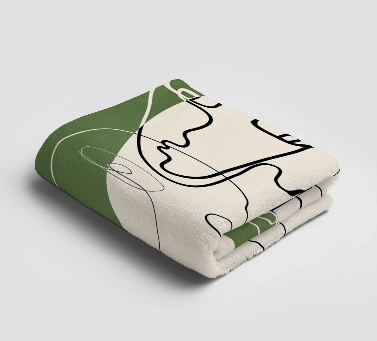 Undefined Thought Flow 2 badhanddoek van Nadjaa
