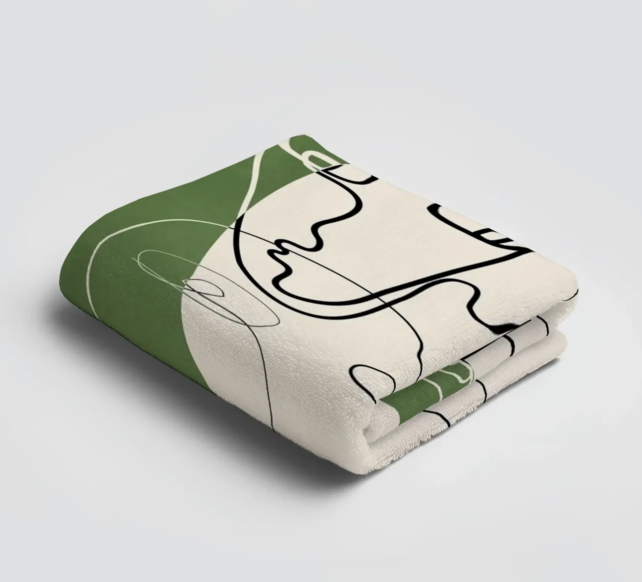 Undefined Thought Flow 2 Handtuch von Nadjaa