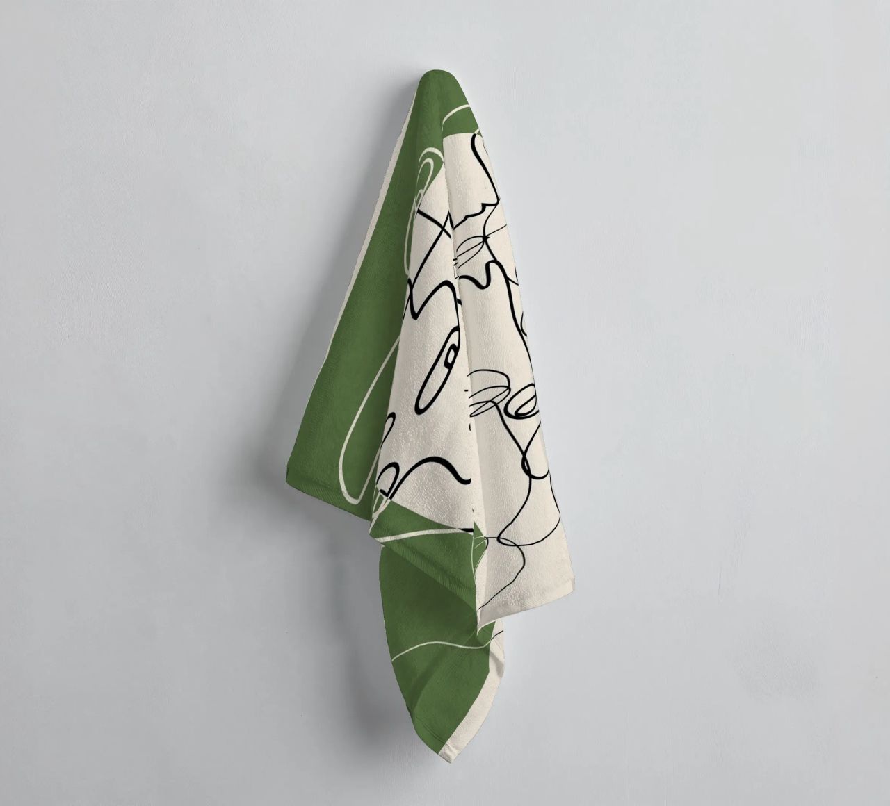 Undefined Thought Flow 2 badhanddoek van Nadjaa