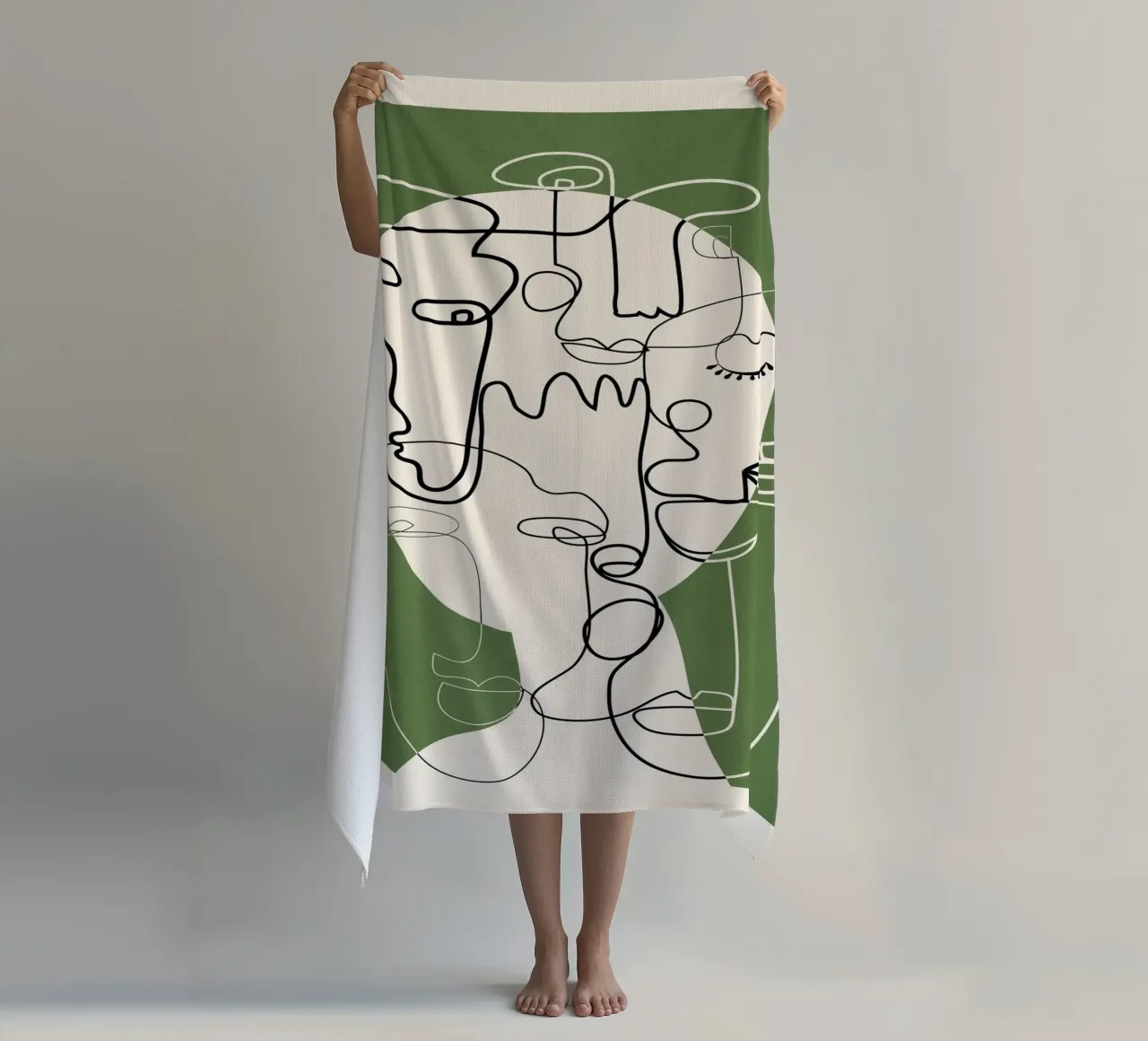 Undefined Thought Flow 2 Strandtuch von Nadjaa