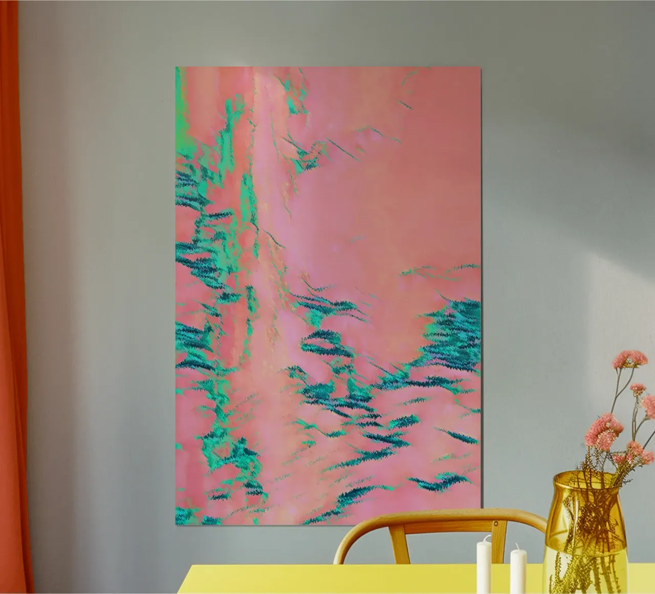 Vedo la bellezza Marmo di malachite poster con telaio in plastica da SilverPegasus