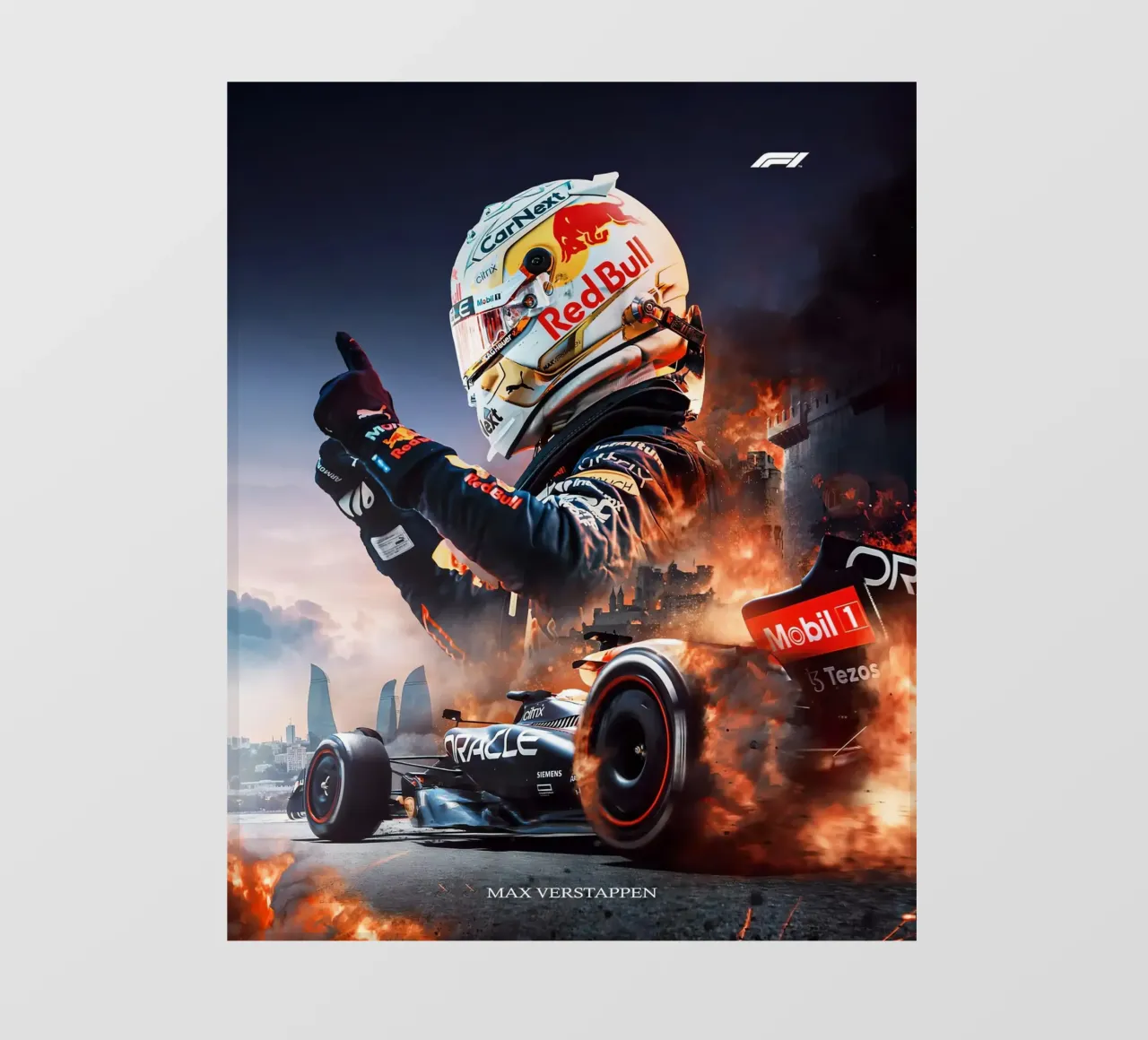 Max Verstappen PVC Plane von Indah Creative