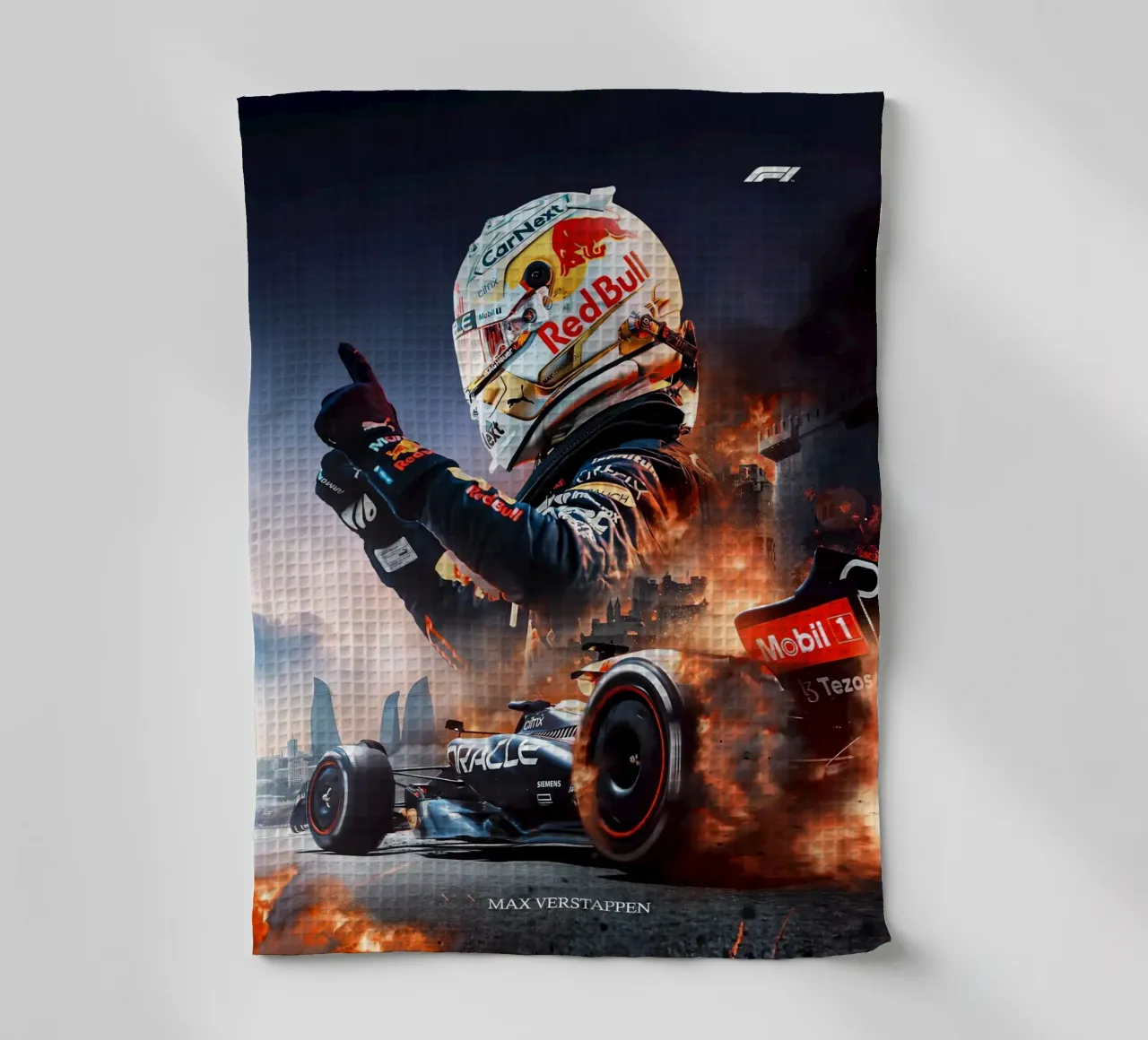 Max Verstappen canovaccio da cucina da Indah Creative